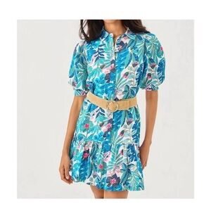 NWT Lilly Pulitzer Tropical Blue and Pink Brett Dress
